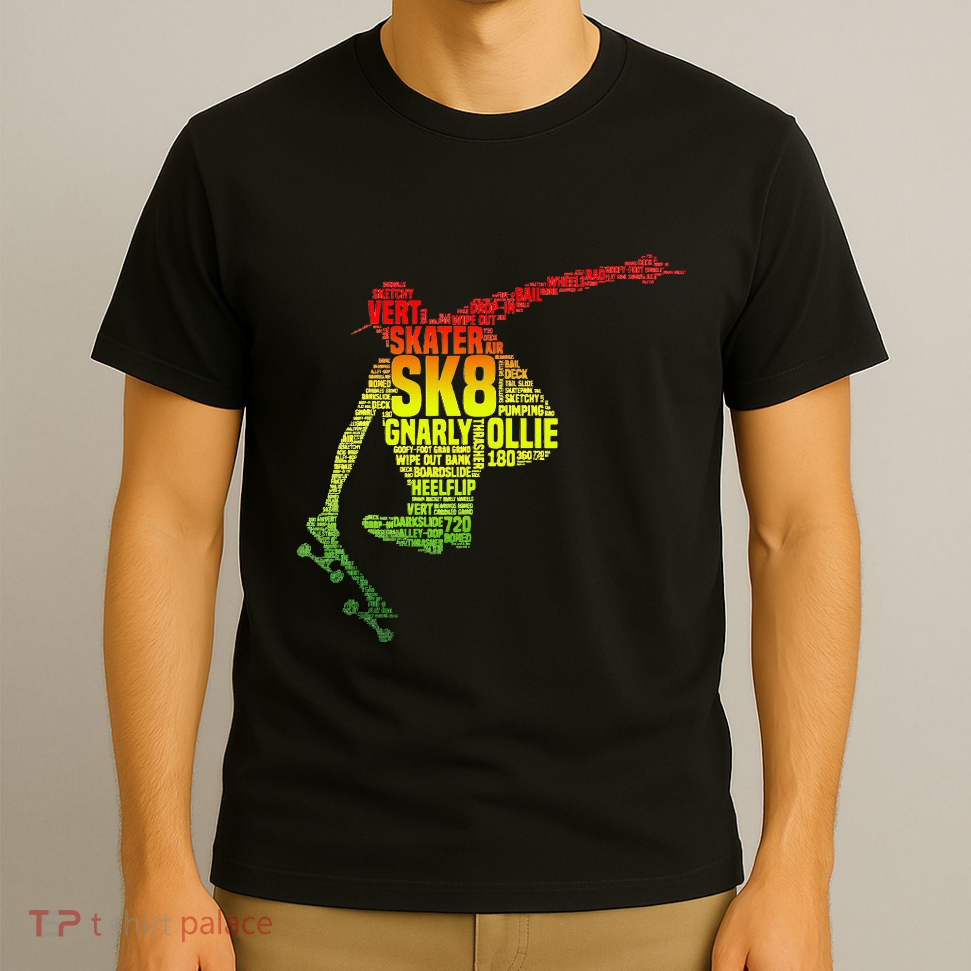 Skateboard Skater Slang Retro Skaterboarding T-Shirt