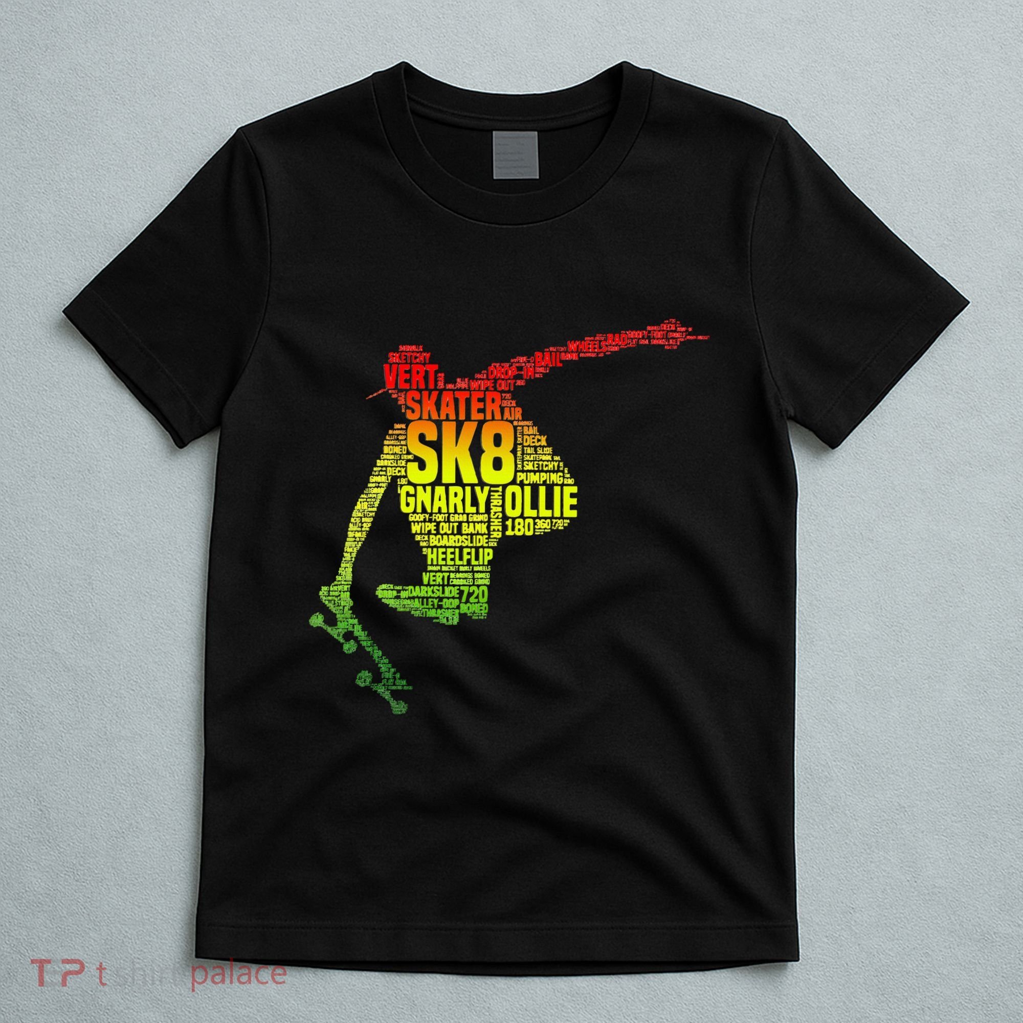 Skateboard Skater Slang Retro Skaterboarding T-Shirt