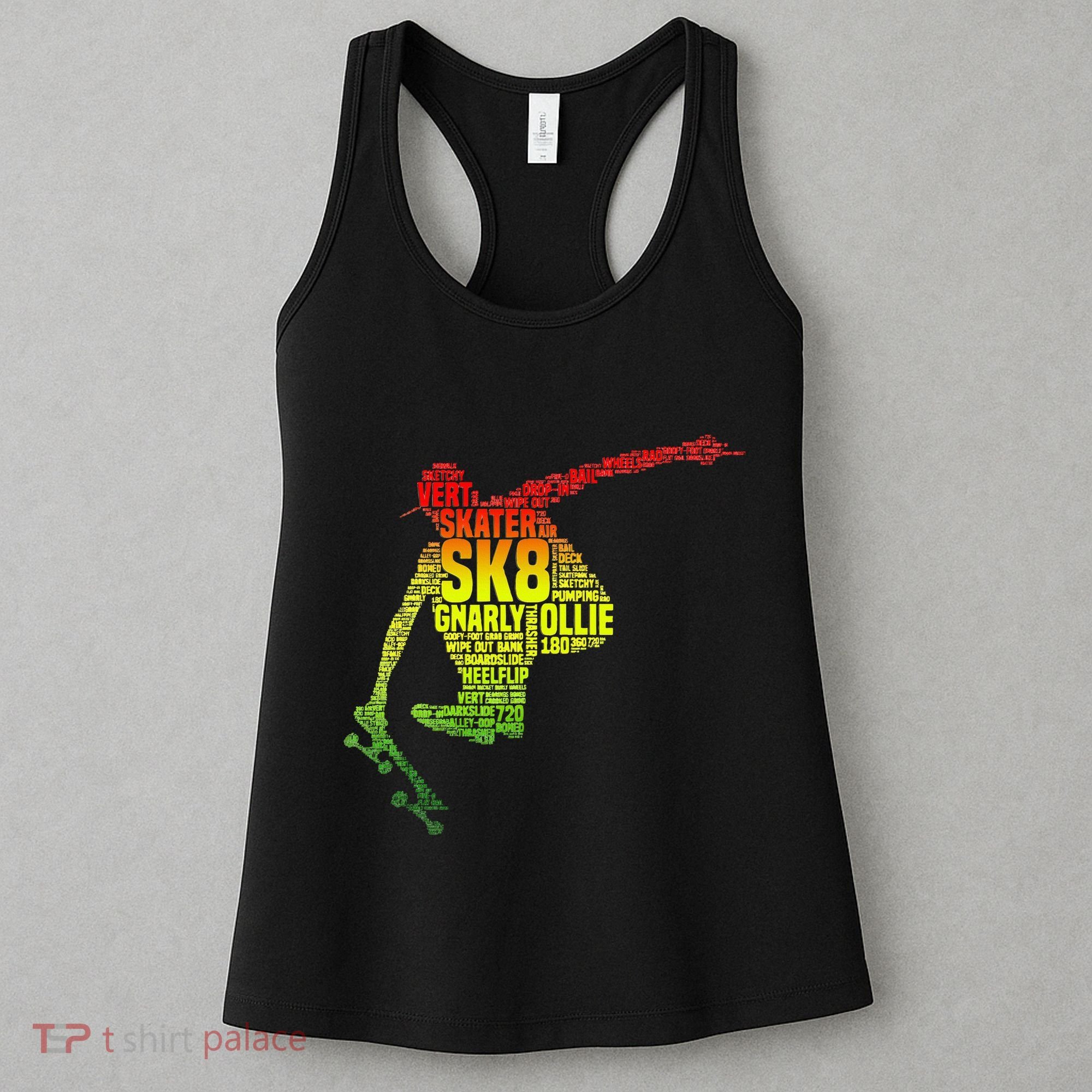 Skateboard Skater Slang Retro Skaterboarding Women's Tank Top