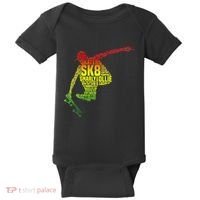 Skateboard Skater Slang Retro Skaterboarding Baby Bodysuit thumb 0