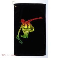 Skateboard Skater Slang Retro Skaterboarding Golf Towel thumb 0