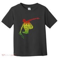 Skateboard Skater Slang Retro Skaterboarding Toddler T-Shirt thumb 0