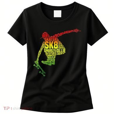 Skateboard Skater Slang Retro Skaterboarding Women's T-Shirt