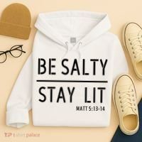 Stay Salty Stay Lit Christian Religious Hoodie thumb 4