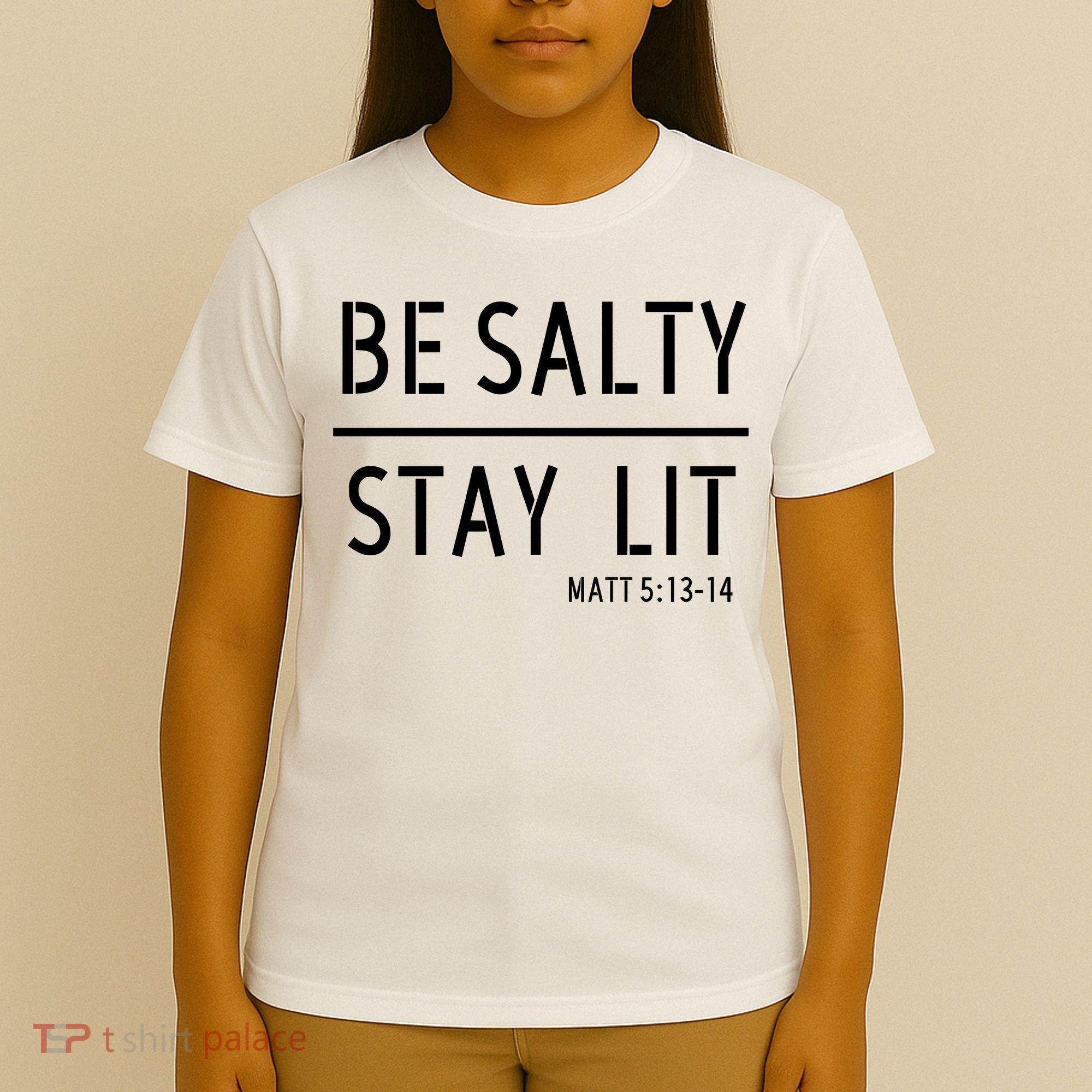 Stay Salty Stay Lit Christian Religious T-Shirt