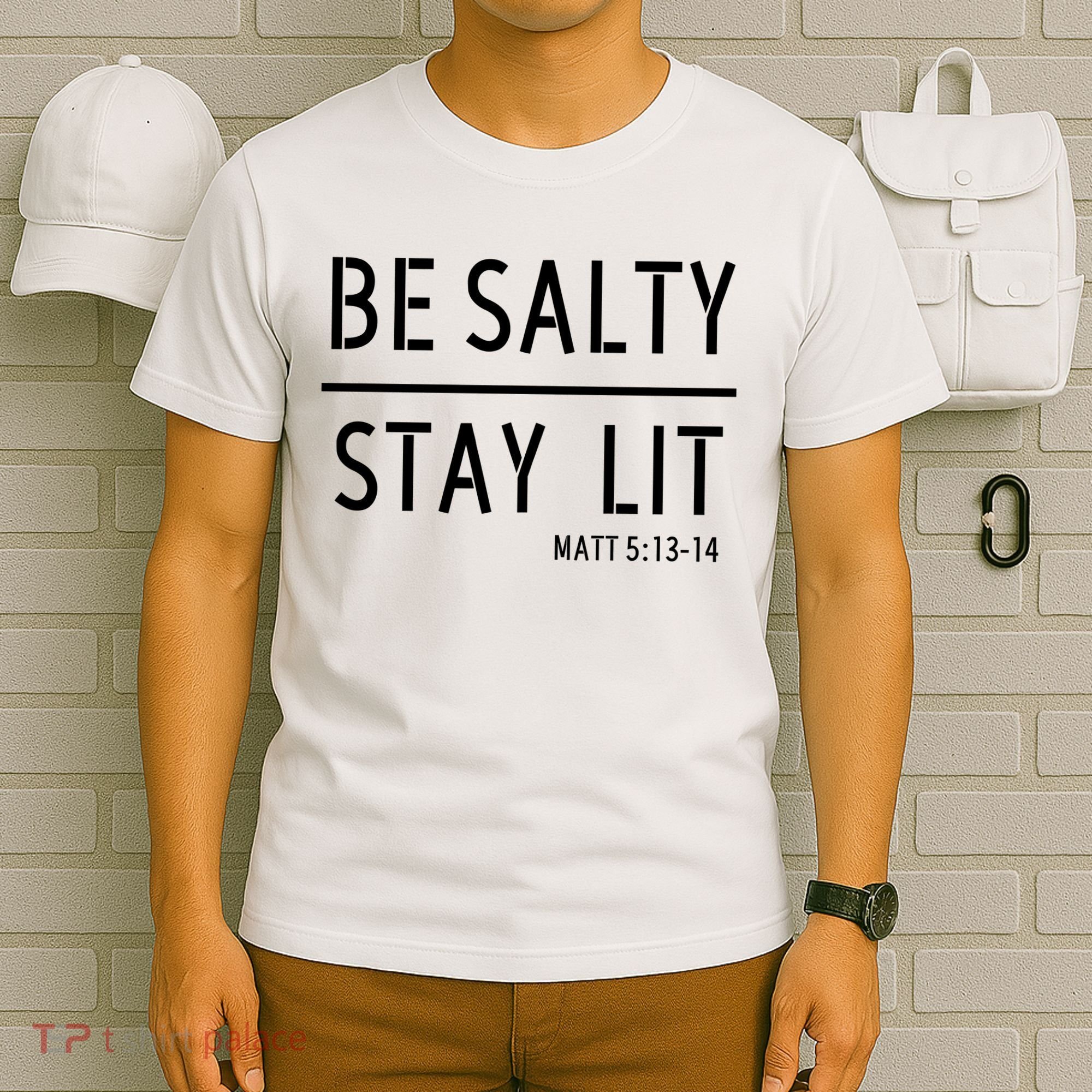Stay Salty Stay Lit Christian Religious T-Shirt