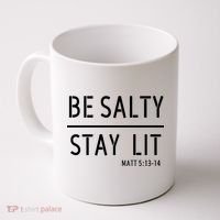 Stay Salty Stay Lit Christian Religious Coffee Mug thumb 0