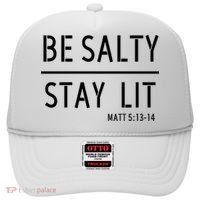 Stay Salty Stay Lit Christian Religious Hat thumb 0
