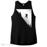 Snowboard Snowboarding Snowboarder Snowboard Ladies PosiCharge Tri-Blend Wicking Tank thumb 0