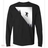 Snowboard Snowboarding Snowboarder Snowboard Comfort Colors Heavyweight Long Sleeve T-Shirt thumb 0