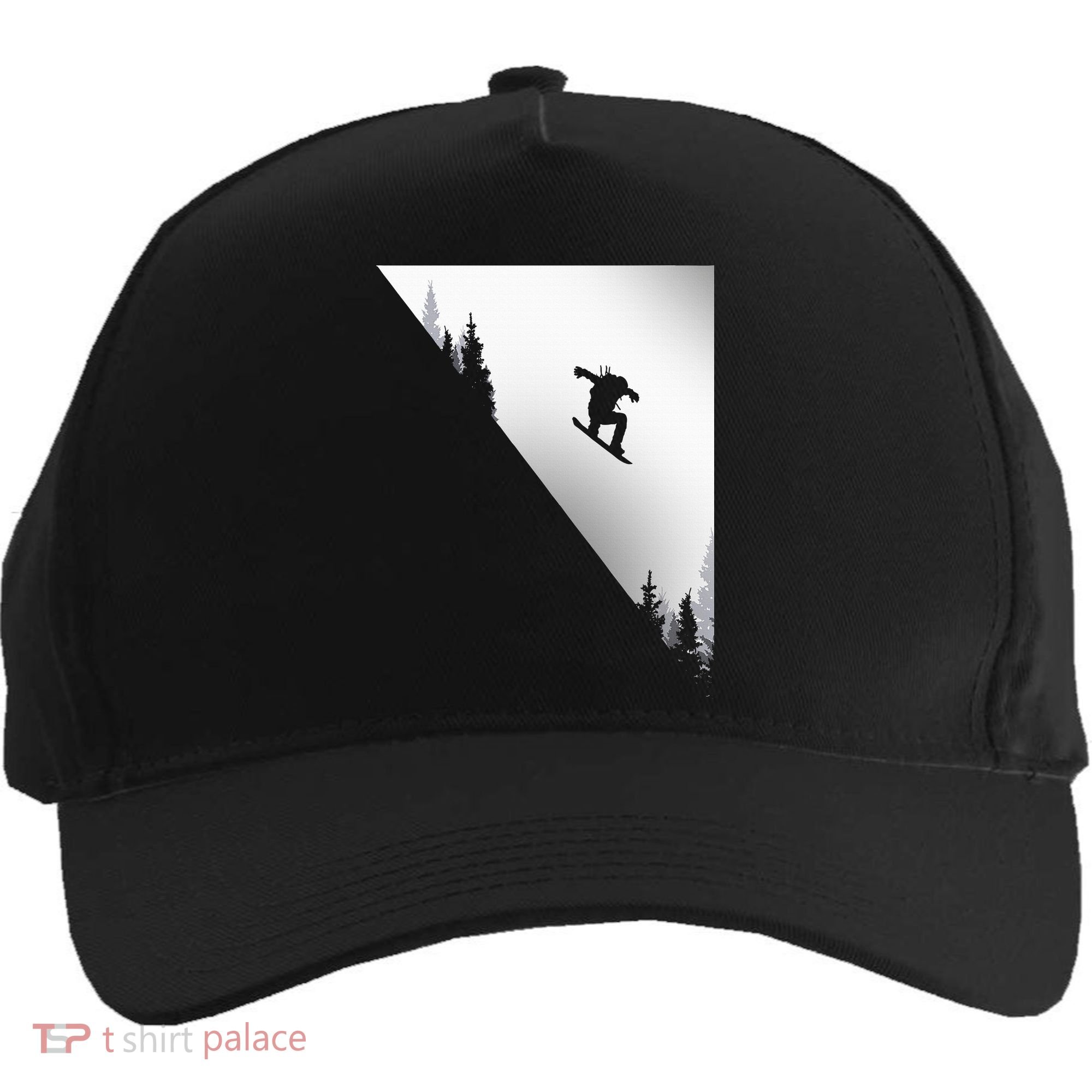 Snowboard Snowboarding Snowboarder Snowboard Five-Panel Snapback Cap