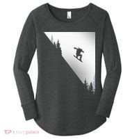 Snowboard Snowboarding Snowboarder Snowboard Women's Perfect Tri Tunic Long Sleeve Shirt thumb 0