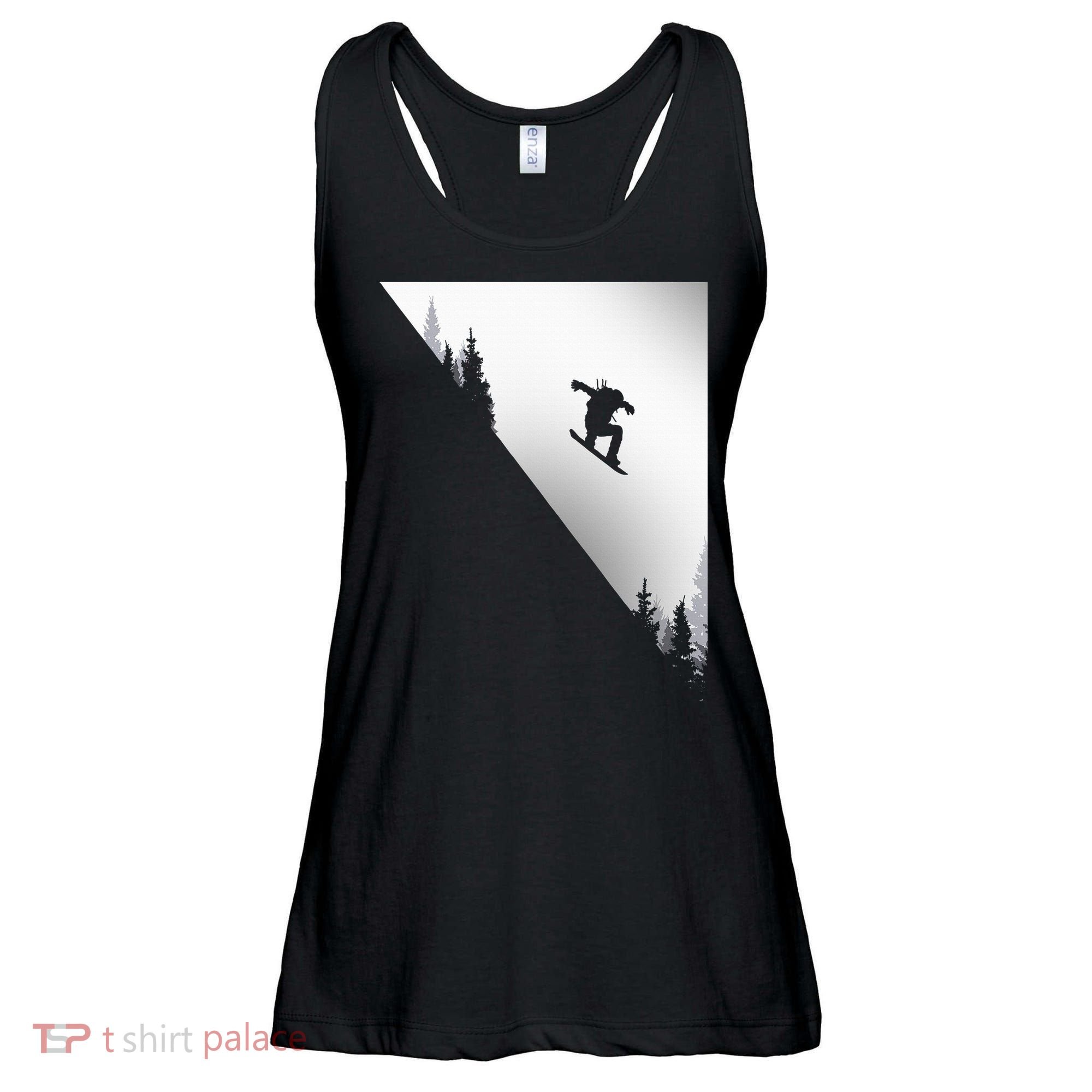 Snowboard Snowboarding Snowboarder Snowboard Ladies Essential Flowy Tank