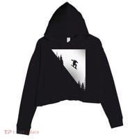 Snowboard Snowboarding Snowboarder Snowboard Crop Fleece Hoodie thumb 0