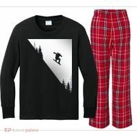 Snowboard Snowboarding Snowboarder Snowboard Kids Long Sleeve Plaid Pajama Set thumb 0