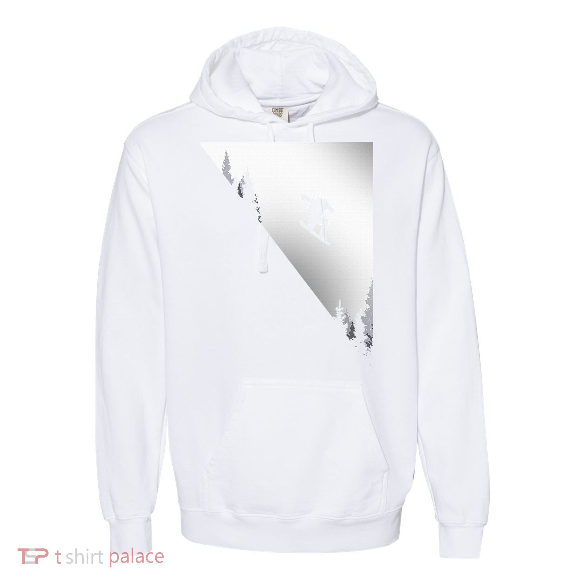Snowboard Snowboarding Snowboarder Snowboard Comfort Colors Garment-Dyed Hooded Sweatshirt