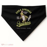 Soda Springs Slowpokes Retro Minor League Baseball Team USA-Made Doggie Bandana thumb 0