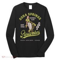 Soda Springs Slowpokes Retro Minor League Baseball Team Long Sleeve Shirt thumb 0
