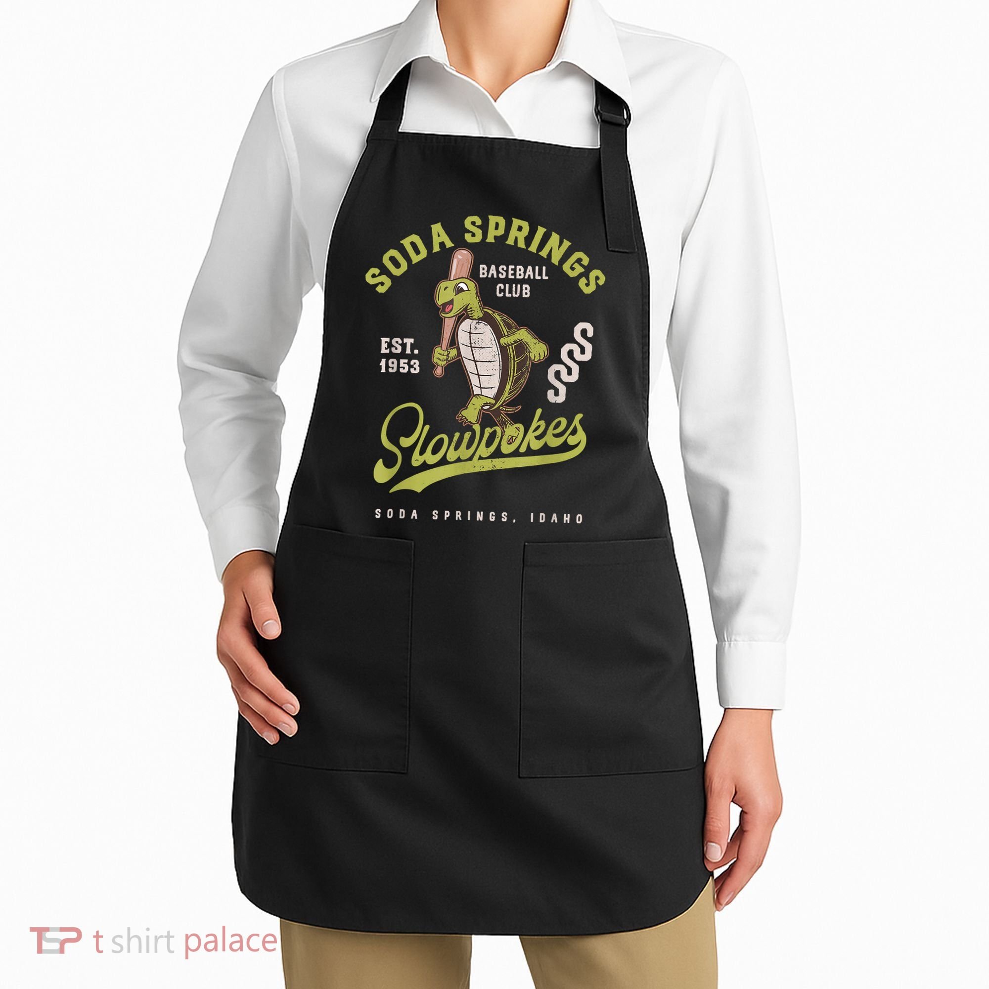 Soda Springs Slowpokes Retro Minor League Baseball Team Apron