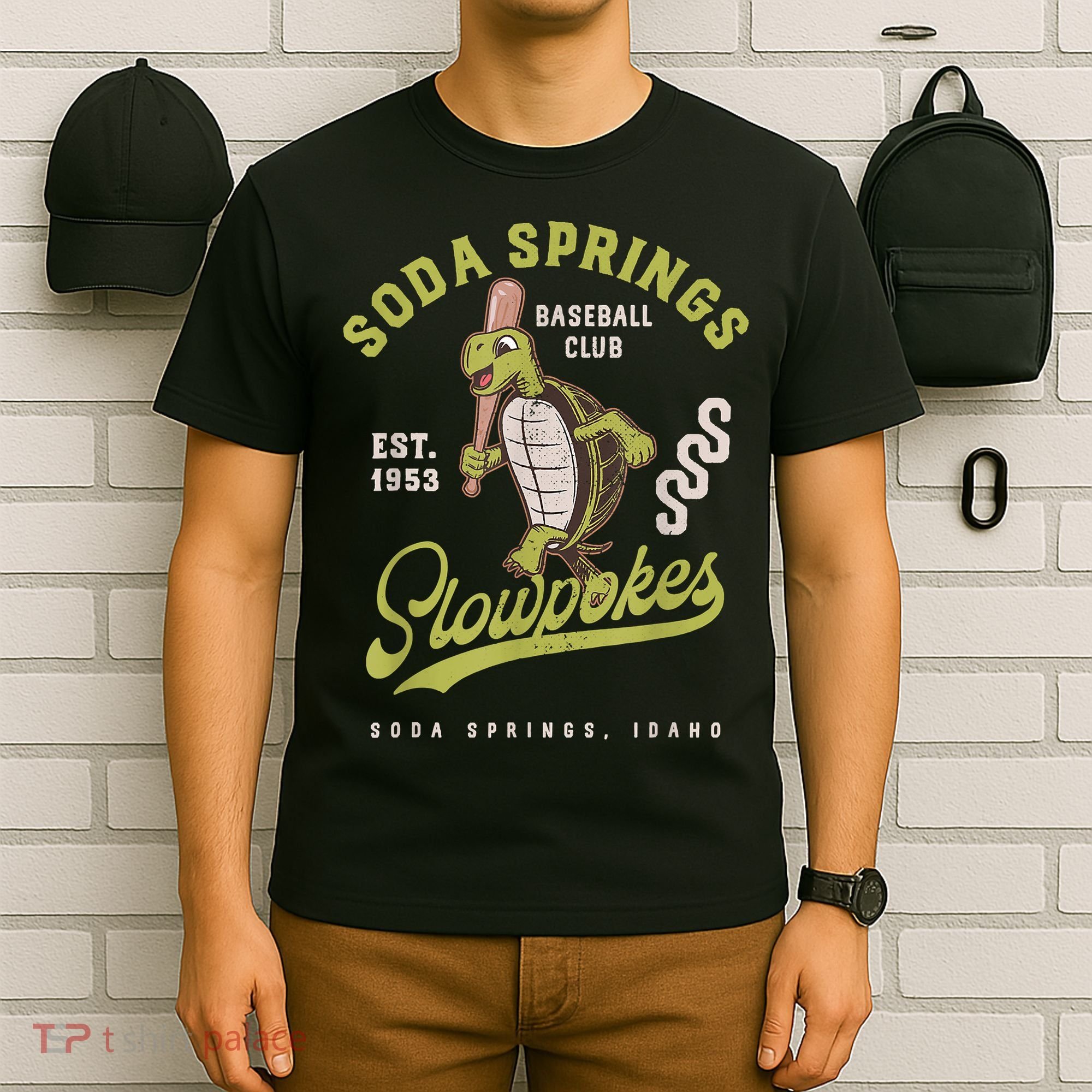 Soda Springs Slowpokes Retro Minor League Baseball Team T-Shirt