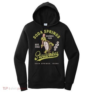 Soda Springs Slowpokes Retro Minor League Baseball Team Women's Hoodie
