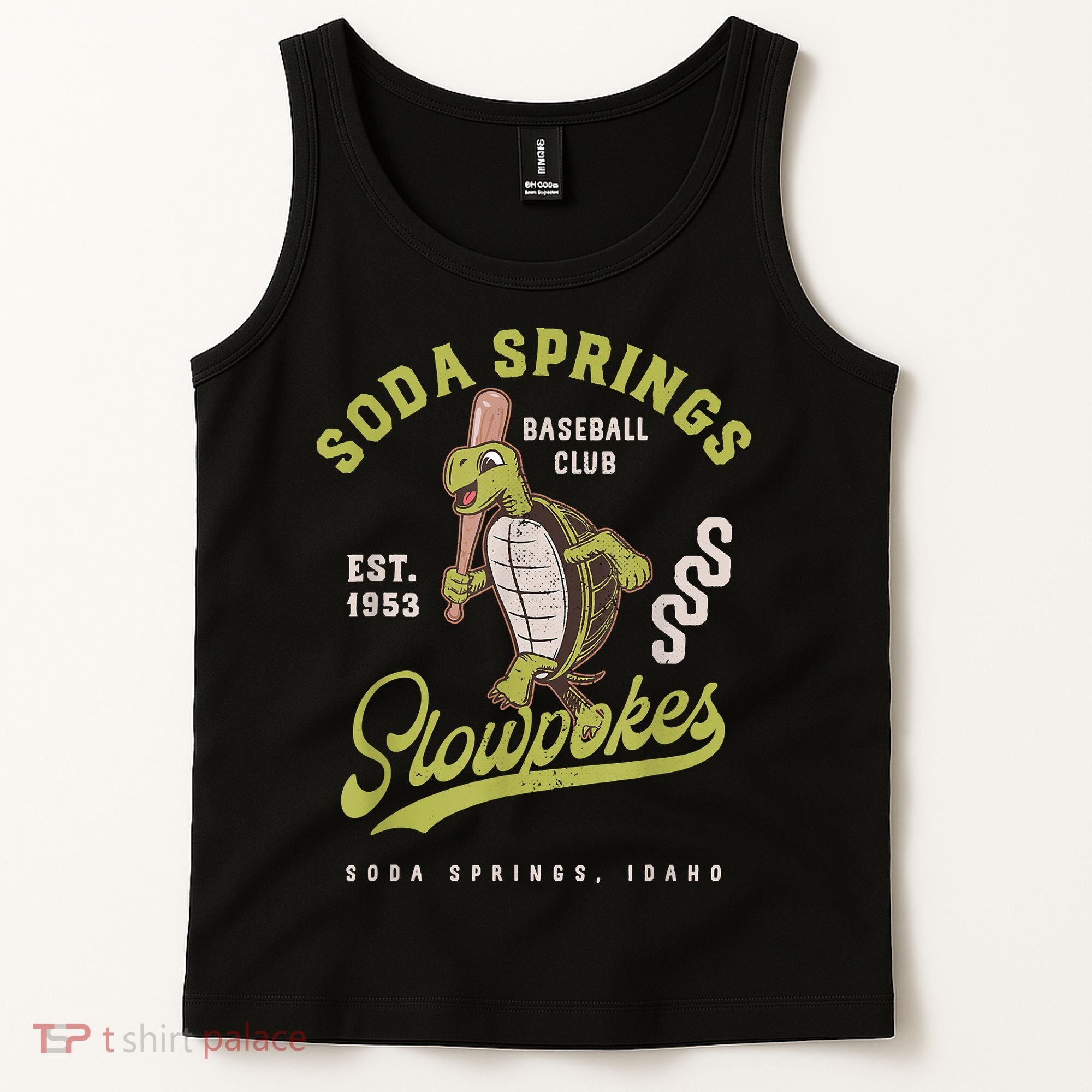 Soda Springs Slowpokes Retro Minor League Baseball Team Tank Top