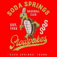 Soda Springs Slowpokes Retro Minor League Baseball Team Santa Hat thumb 1