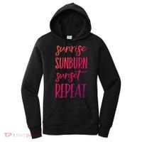 Sunrise Sunburn Sunset Repeat Funny Sayings Summer Cute Gift Women's Hoodie thumb 0