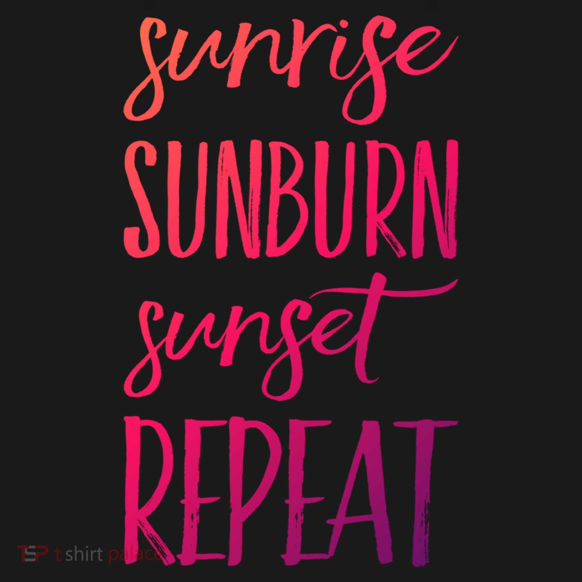 Sunrise Sunburn Sunset Repeat Funny Sayings Summer Cute Gift Ornament