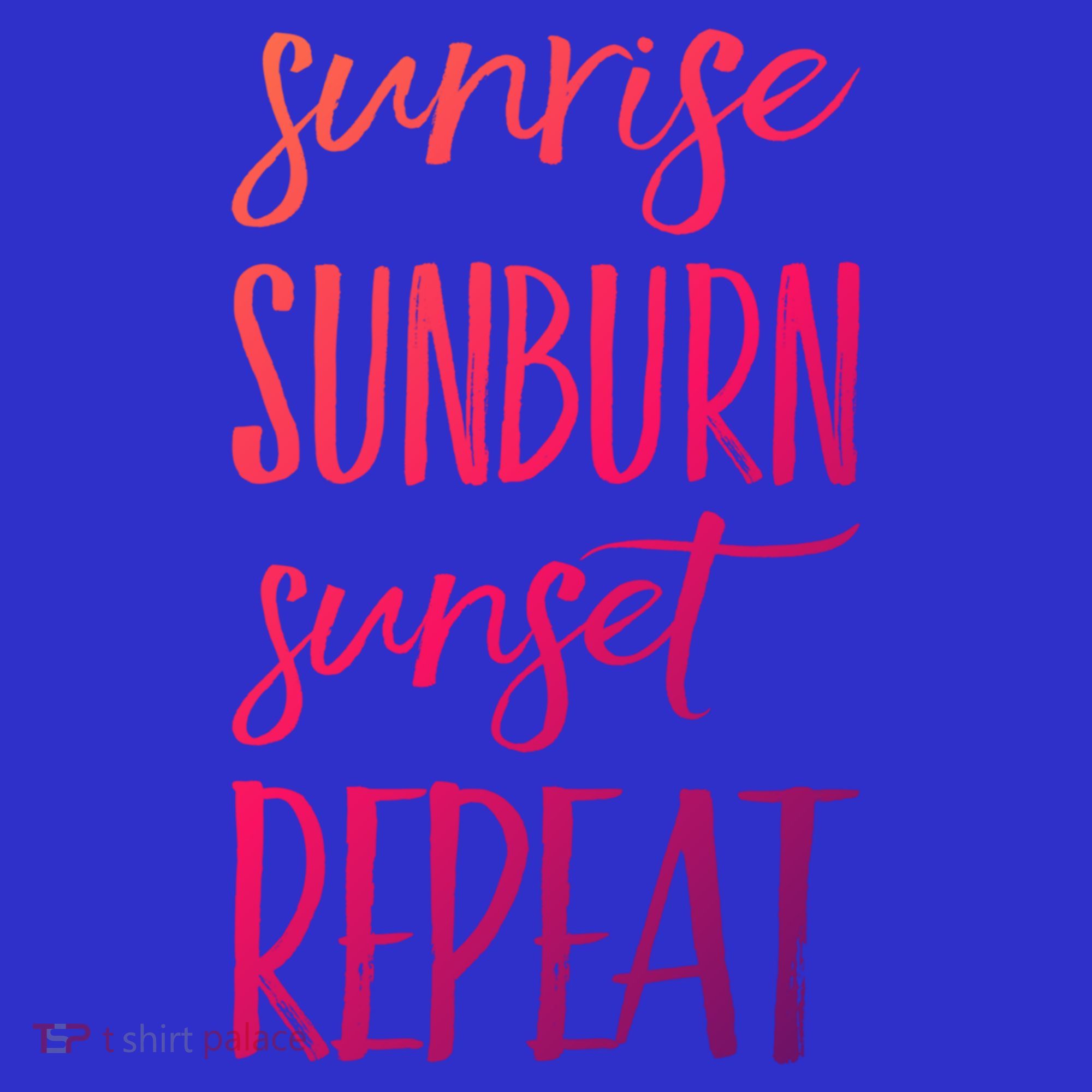 Sunrise Sunburn Sunset Repeat Funny Sayings Summer Cute Gift Apron