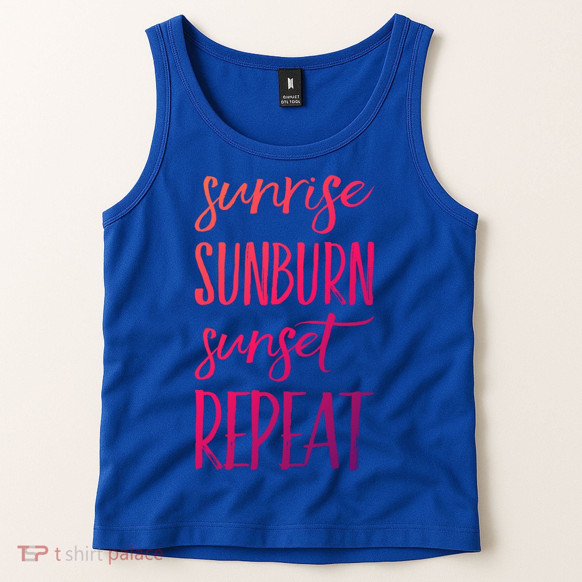 Sunrise Sunburn Sunset Repeat Funny Sayings Summer Cute Gift Tank Top