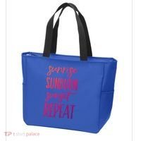 Sunrise Sunburn Sunset Repeat Funny Sayings Summer Cute Gift Tote Bag thumb 3