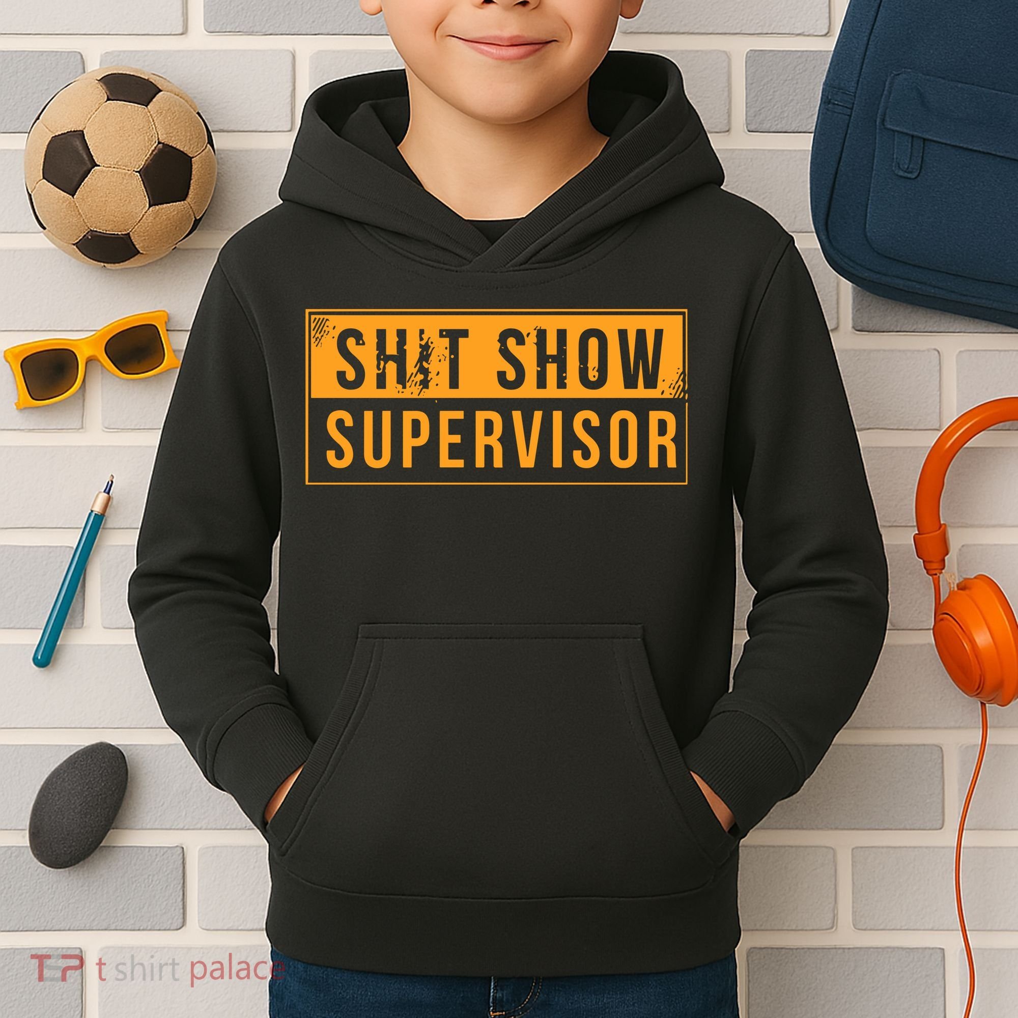 Shit Show Supervisor Kids Hoodie