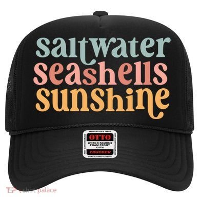 Saltwater Seashells Sunshine Cute Summer Hat