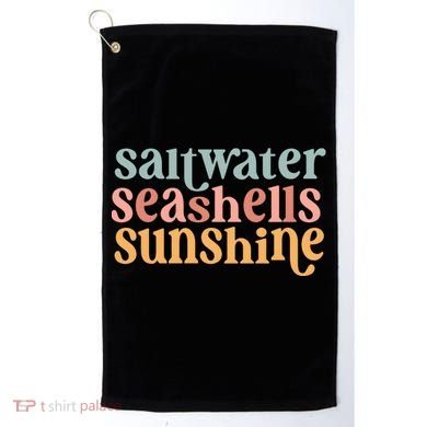 Saltwater Seashells Sunshine Cute Summer Golf Towel