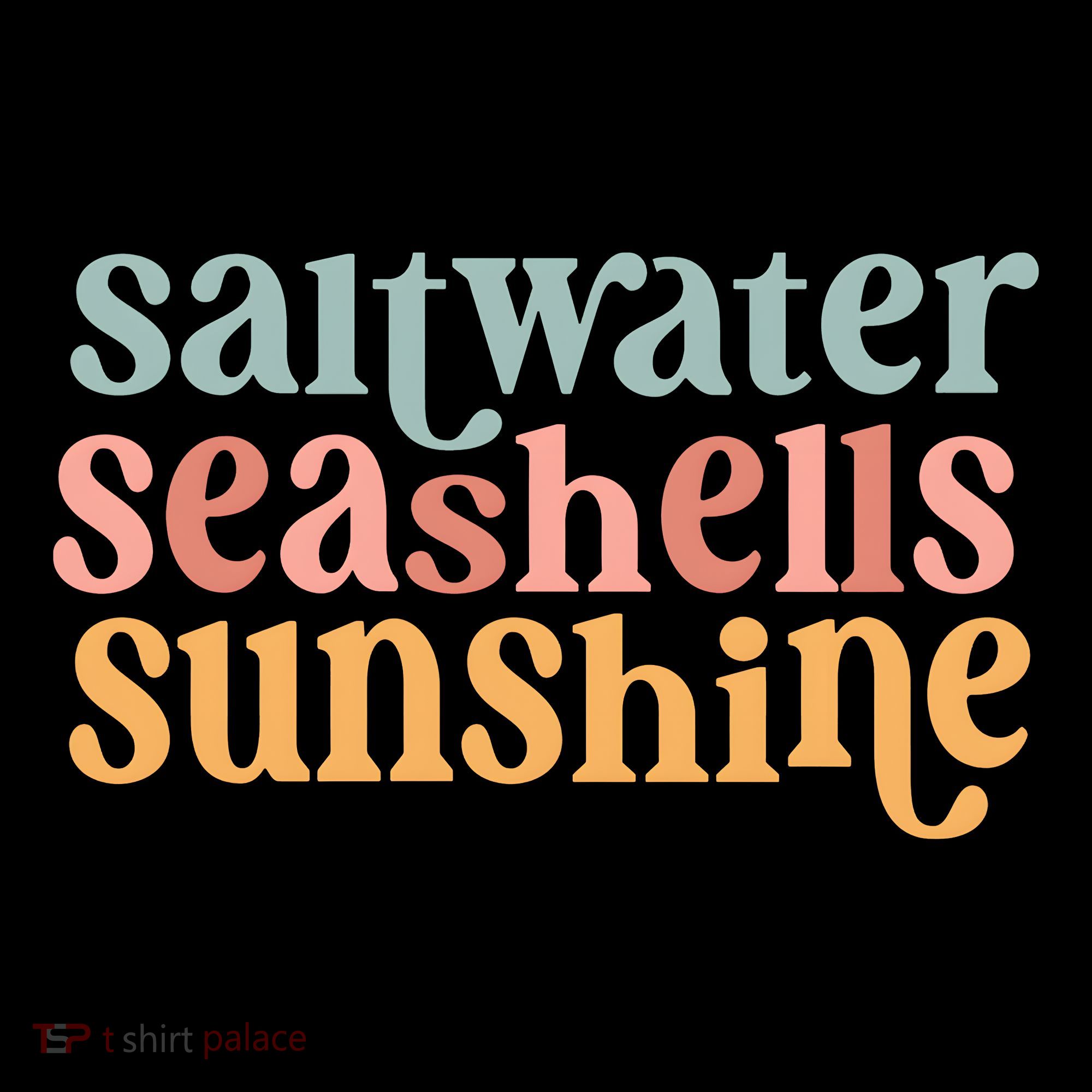 Saltwater Seashells Sunshine Cute Summer Women's T-Shirt