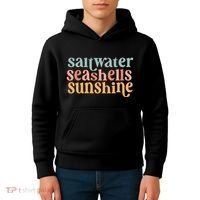 Saltwater Seashells Sunshine Cute Summer Kids Hoodie thumb 4