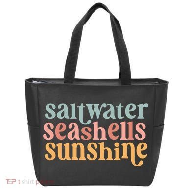 Saltwater Seashells Sunshine Cute Summer Tote Bag