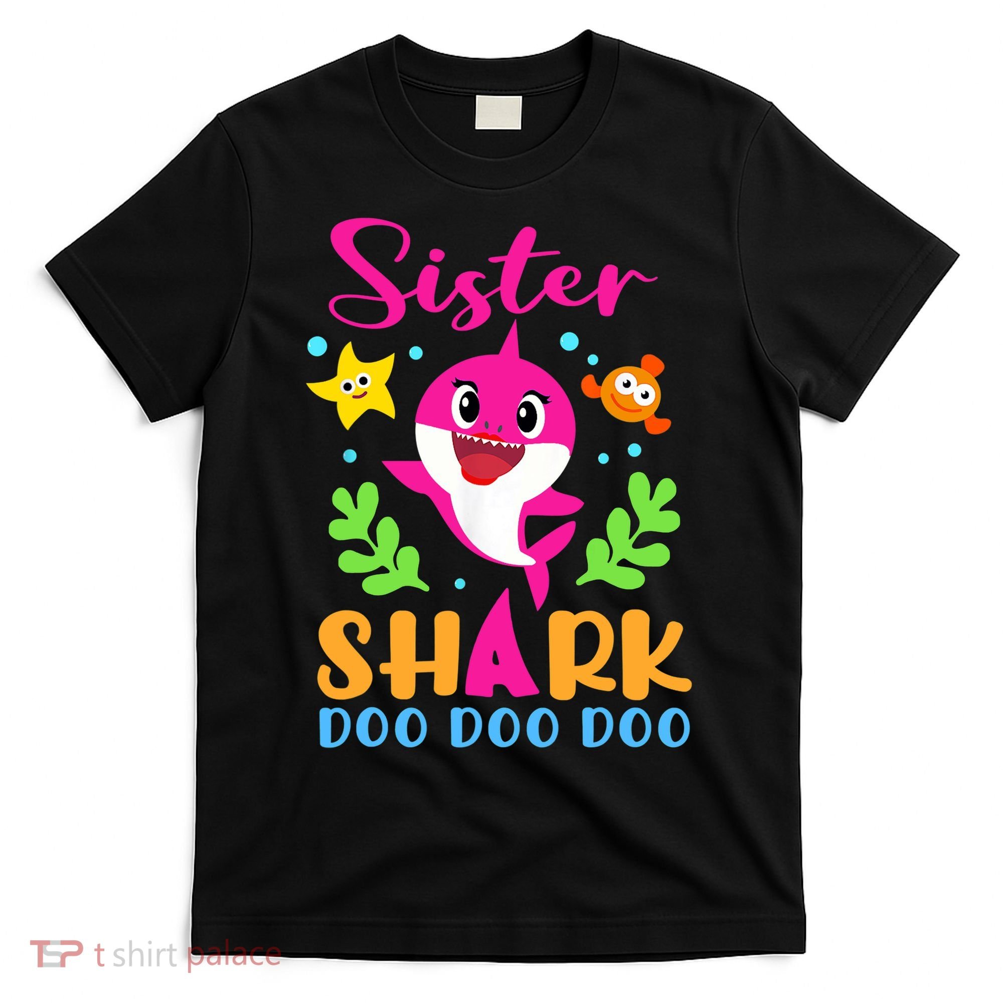 Sister Shark Shirt Sister Shark Lover Family Mother's Day T-Shirt