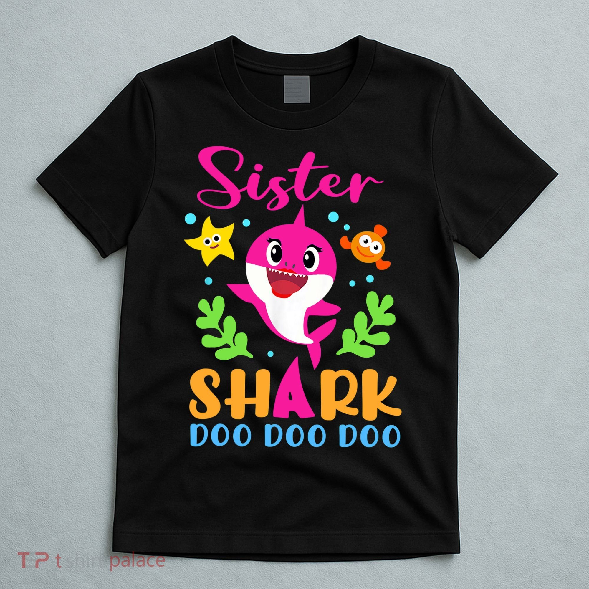 Sister Shark Shirt Sister Shark Lover Family Mother's Day T-Shirt