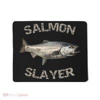 Salmon Slayer Salmon Fishing Salmon Mousepad thumb 0