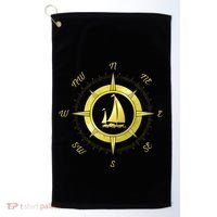Sailing Ship Sailor Sailboat Sail Windsurfer Craft Wingsail Golf Towel thumb 0