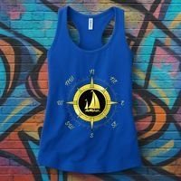 Sailing Ship Sailor Sailboat Sail Windsurfer Craft Wingsail Women's Tank Top thumb 3