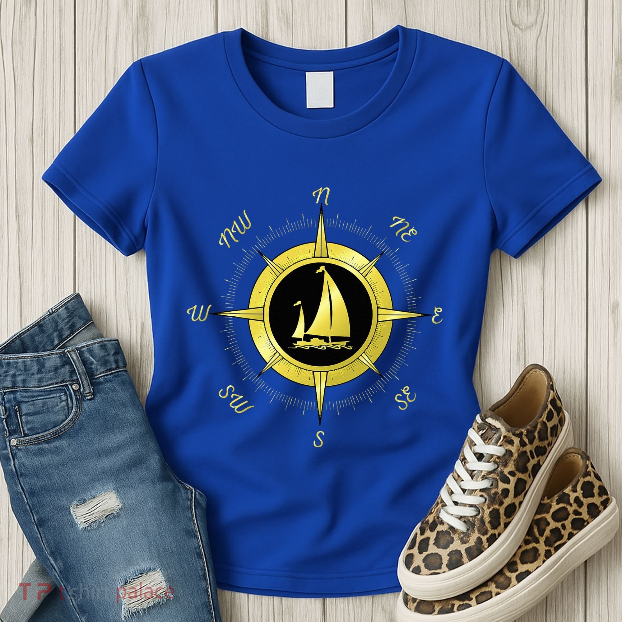 Sailing Ship Sailor Sailboat Sail Windsurfer Craft Wingsail Women's T-Shirt
