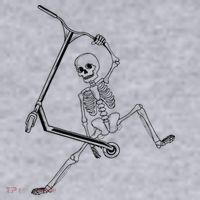Stunt Scooter Skeleton Scooter Women's Sweatshirt thumb 2