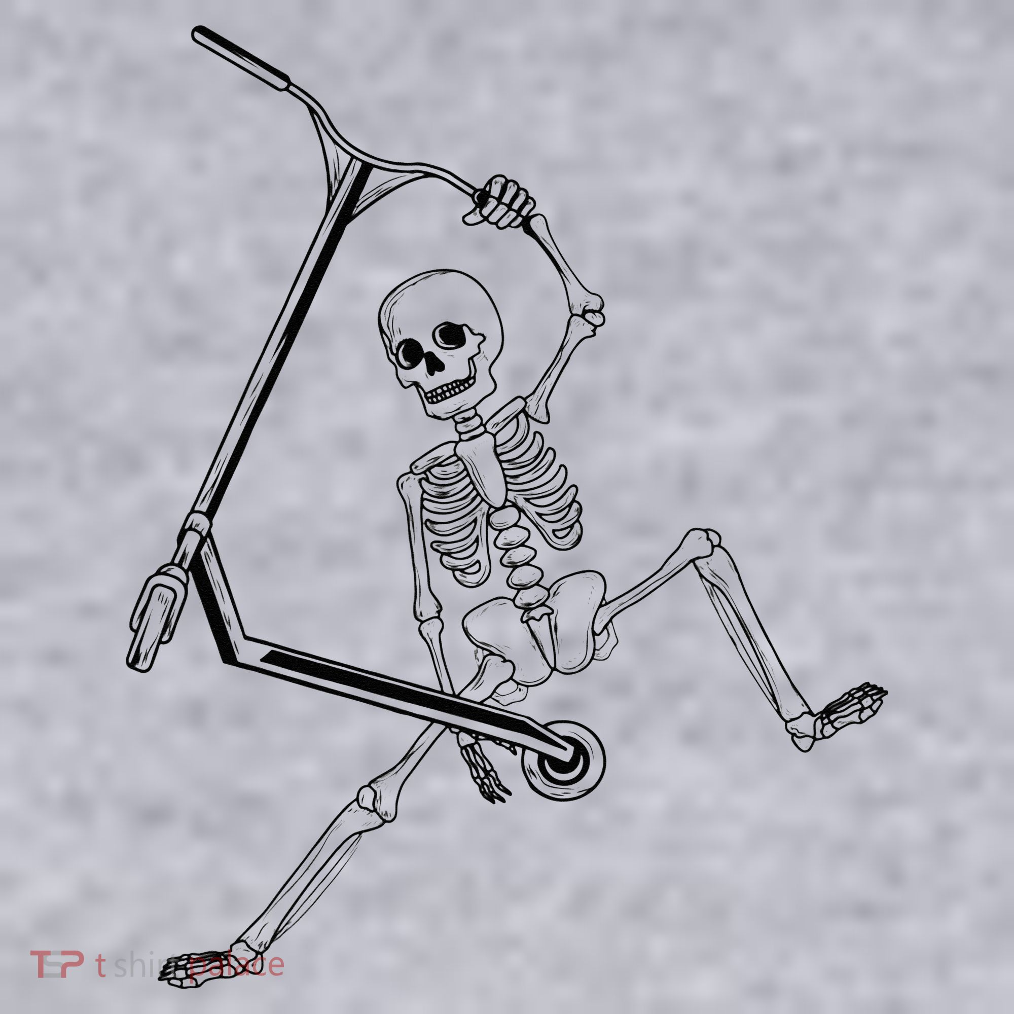 Stunt Scooter Skeleton Scooter Women's Sweatshirt