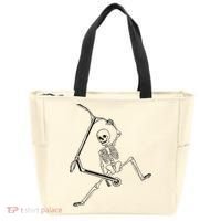 Stunt Scooter Skeleton Scooter Tote Bag thumb 0
