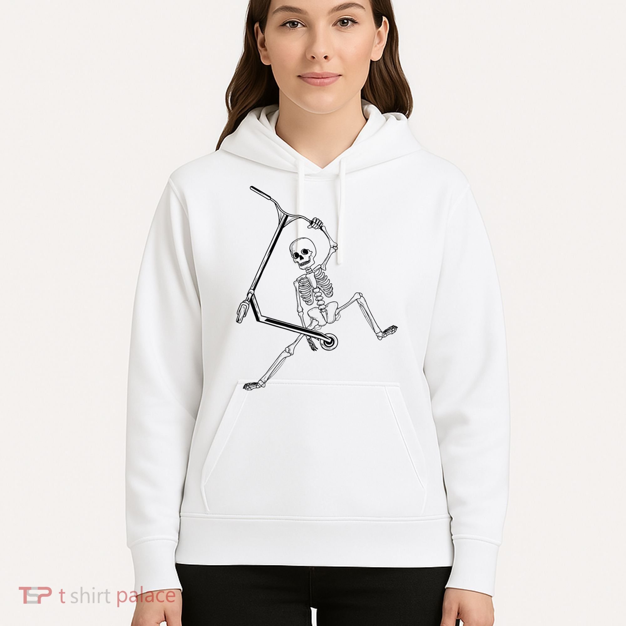 Stunt Scooter Skeleton Scooter Hoodie