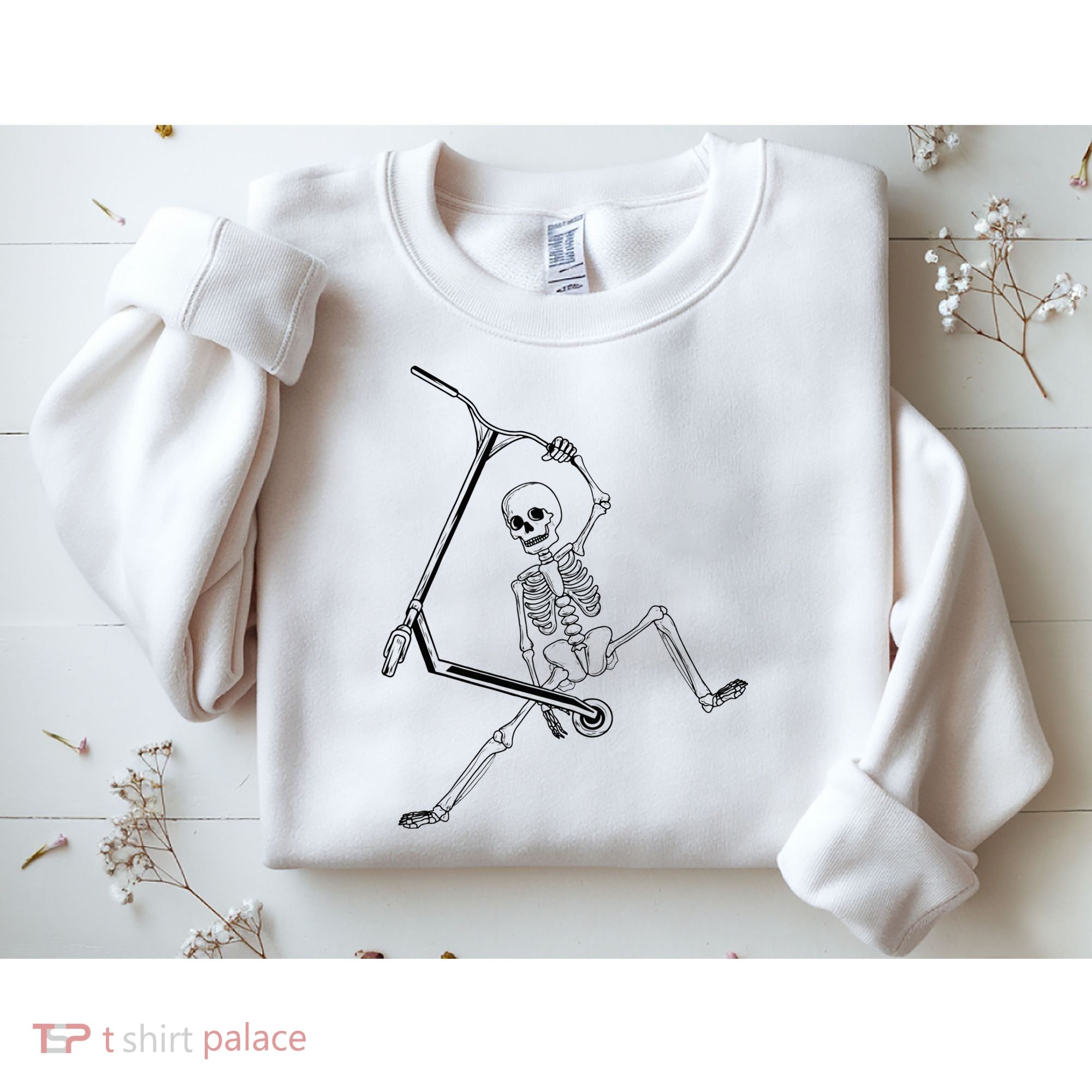 Stunt Scooter Skeleton Scooter Sweatshirt