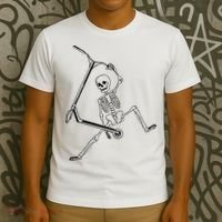 Stunt Scooter Skeleton Scooter T-Shirt thumb 3